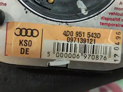 Автозапчасти б/у КОЛЬЦО ПОДУШКИ БЕЗОПАСНОСТИ за AUDI A4 AVANT (B5)  ссылки OEM IAM 4D0951543D  