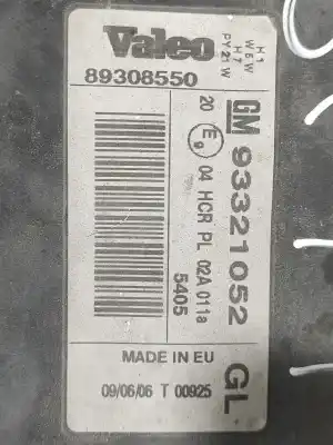 Peça sobressalente para automóvel em segunda mão farol / farolim esquerdo por opel meriva essentia referências oem iam   