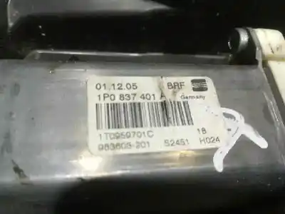 Piesă de schimb auto la mâna a doua mecanism acționare geam fațã stânga pentru seat leon (1p1) 2.0 tdi 16v referințe oem iam 1p0837401a