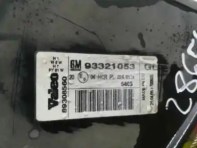 Peça sobressalente para automóvel em segunda mão farol / farolim direito por opel meriva cosmo referências oem iam 93321053