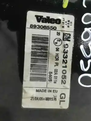 Peça sobressalente para automóvel em segunda mão farol / farolim esquerdo por opel meriva cosmo referências oem iam 93321052  
