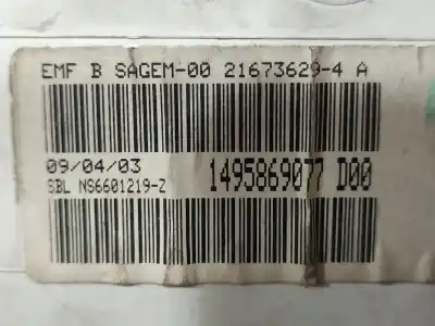 Second-hand car spare part multifunction display for citroen c8 2.0 hdi x oem iam references 1495869077  