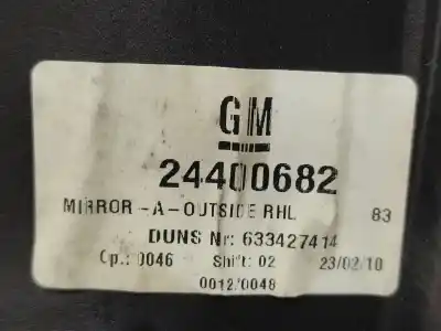 Peça sobressalente para automóvel em segunda mão espelho retrovisor direito por opel combo familiar referências oem iam   