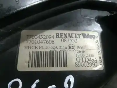 Автозапчасти б/у левая фара за renault scenic rx4 (ja0) 1.9 dci salomon ссылки oem iam 7700432094  7701047606
