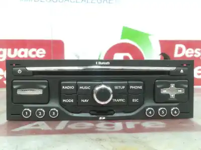 Peça sobressalente para automóvel em segunda mão sistema de áudio / rádio cd por citroen c4 berlina exclusive referências oem iam 96737708xt