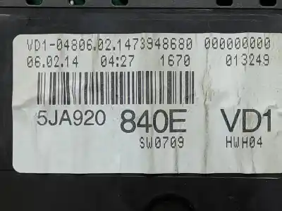 Peça sobressalente para automóvel em segunda mão quadrante por skoda rapid active referências oem iam 5ja920840e  