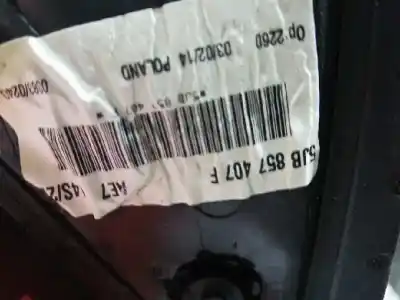 Peça sobressalente para automóvel em segunda mão espelho retrovisor esquerdo por skoda rapid active referências oem iam 5jb857407f  