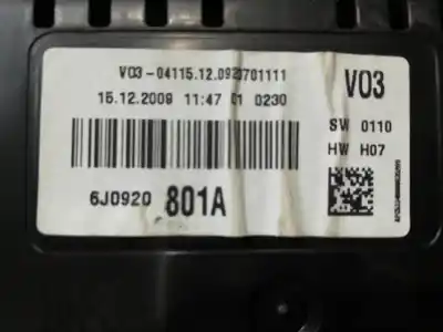 Автозапчасти б/у приборная доска за seat ibiza (6j5) stylance / style ссылки oem iam 6j0920801a