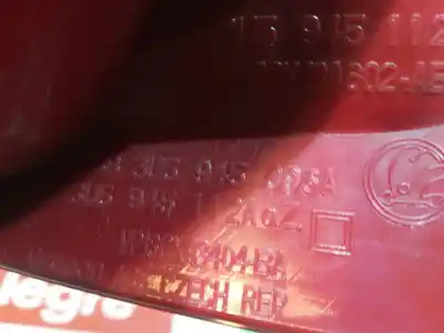 Автозапчастина б/у правий ліхтар для skoda superb (3u4) comfort посилання на oem iam 3u5945096a