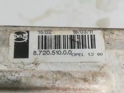 Second-hand car spare part intercooler for opel corsa d selective oem iam references 872051000  