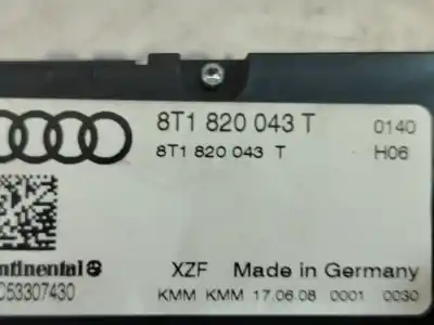 Peça sobressalente para automóvel em segunda mão comando de sofagem (chauffage / ar condicionado) por audi a4 b8 (8k2) 2.0 tdi referências oem iam 8t1820043t