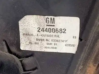 Peça sobressalente para automóvel em segunda mão espelho retrovisor direito por opel combo familiar referências oem iam 24400682  