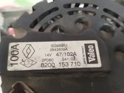 Автозапчастина б/у генератор для renault clio ii fase i (b/cbo) 1.2 посилання на oem iam 8200153710  