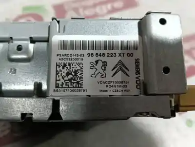 Second-hand car spare part audio system / radio cd for citroen c4 picasso i monospace (ud_) 1.6 hdi oem iam references 96646223xt
