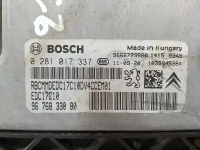 Peça sobressalente para automóvel em segunda mão centralina de motor uce por citroen c3 attraction referências oem iam 9666729680