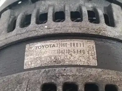 Second-hand car spare part alternator for toyota auris (_e15_) 2.0 d-4d (ade150_) oem iam references 270600r011