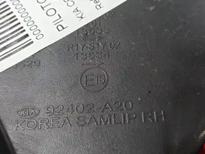 Second-hand car spare part right tailgate light for kia cee´d concept oem iam references 92402a20  