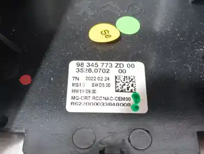 Second-hand car spare part gps navigation system for opel combo cargo (e) basis 102 cv / 75 kw oem iam references 98345773  