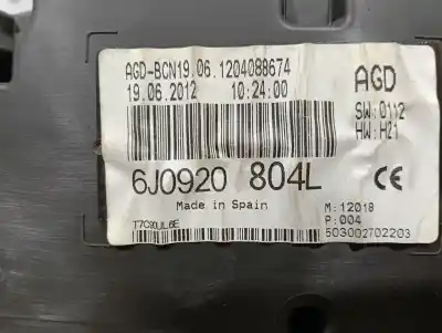 Автозапчастина б/у панель інструментів для SEAT IBIZA (6J5) Reference Посилання на OEM IAM 6J0920804L  