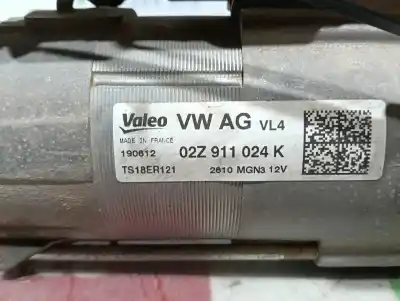 Peça sobressalente para automóvel em segunda mão motor de arranque por seat ibiza (6j5) reference referências oem iam 02z911024k  