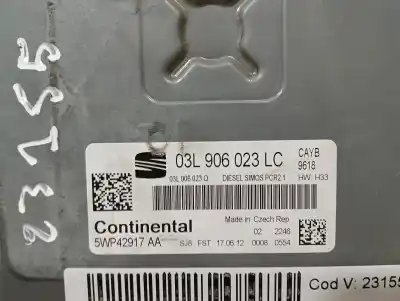 Second-hand car spare part ecu engine control for seat ibiza (6j5) reference oem iam references 03l906023lc  