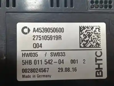 Second-hand car spare part CLIMATE CONTROL for SMART FORTWO COUPE  OEM IAM references A4539050600  