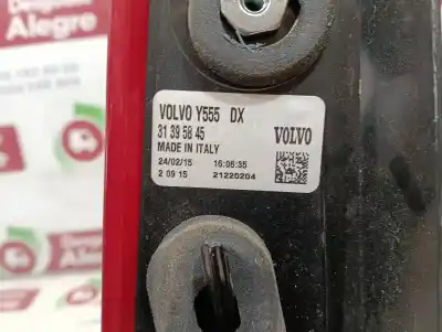 Second-hand car spare part right tailgate light for volvo v40 basis oem iam references 31395845  