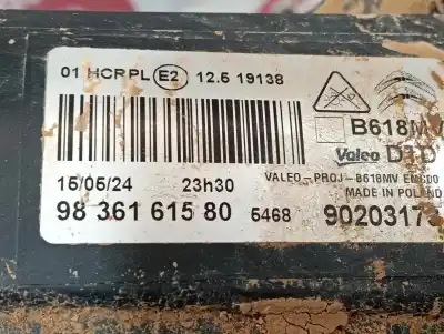 Second-hand car spare part  for CITROEN C3  OEM IAM references 9836161580  