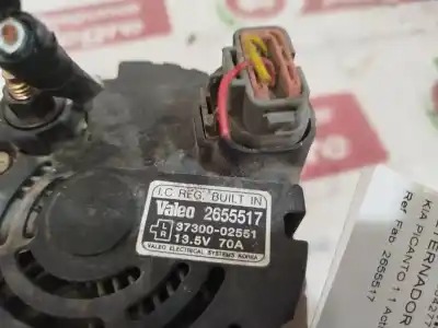Second-hand car spare part alternator for kia picanto 1.1 active oem iam references 2655517  