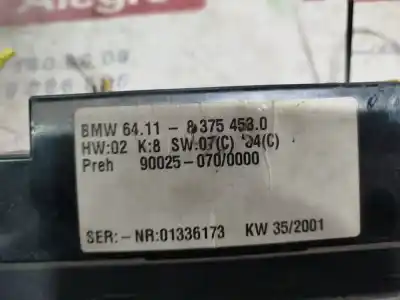 Tweedehands auto-onderdeel KLIMAATCONTROLE voor BMW SERIE 5 BERLINA (E39)  OEM IAM-referenties 83754530  