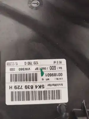 Peça sobressalente para automóvel em segunda mão elevador de vidros traseiro esquerdo por volkswagen golf vi (5k1) 2.0 tdi referências oem iam 5k4839729h