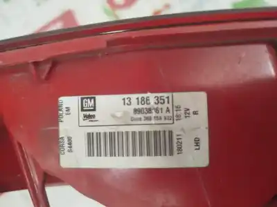 Pezzo di ricambio per auto di seconda mano luci posteriori destra per opel corsa d catch me riferimenti oem iam 13186351  