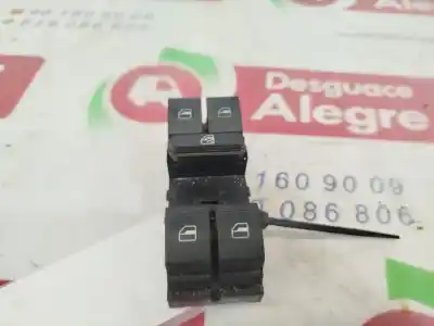Peça sobressalente para automóvel em segunda mão Botão / Interruptor Elevador Vidro Dianteiro Esquerdo por SEAT ALTEA (5P1) Arena Referências OEM IAM 1K4959857  