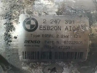 Peça sobressalente para automóvel em segunda mão motor de arranque por bmw x5 (e53) 3.0d referências oem iam 2247391  