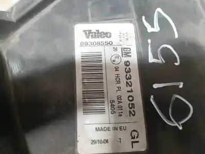 Second-hand car spare part left headlight for opel meriva cosmo oem iam references 89308550  