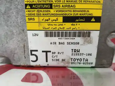 Second-hand car spare part airbag control unit for toyota auris (_e15_) 2.0 d-4d (ade150_) oem iam references 8917002560