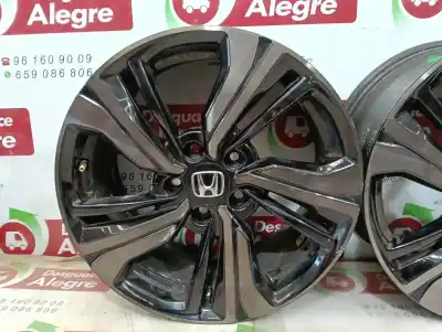 Peça sobressalente para automóvel em segunda mão jogo de jantes por honda civic x fastback (fc_, fk_) 1.0 vtec (fk6) referências oem iam 17080a