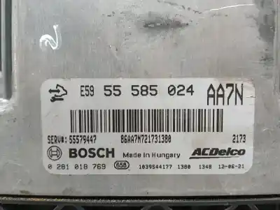 Автозапчастина б/у ебу контролер двигуна для opel insignia a sedán (g09) 2.0 cdti (69) посилання на oem iam 55585024  