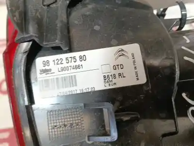 Second-hand car spare part left tailgate light for citroen c3 elle oem iam references 9812257580  