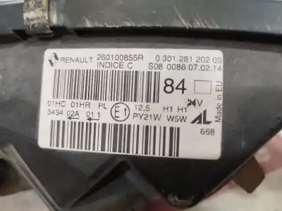 Pezzo di ricambio per auto di seconda mano FARO ANTERIORE DESTRO per RENAULT CAPTUR  Riferimenti OEM IAM 260100855R  