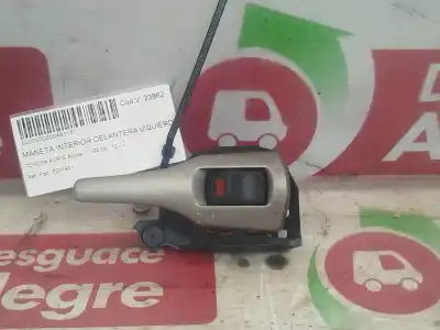 Peça sobressalente para automóvel em segunda mão PUXADOR INTERIOR DIANTEIRO ESQUERDO por TOYOTA AURIS Active Referências OEM IAM 62318A1  