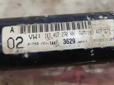Pezzo di ricambio per auto di seconda mano TRASMISSIONE ANTERIORE DESTRA per VOLKSWAGEN GOLF VI (5K1) 1.4 TSI Riferimenti OEM IAM 1K0407272  