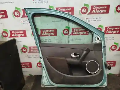 Peça sobressalente para automóvel em segunda mão porta da frente esquerda por renault clio iii authentique referências oem iam   
