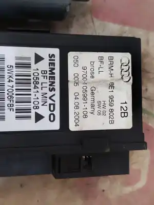 Pezzo di ricambio per auto di seconda mano motore alzacristalli anteriore destro per audi a4 berlina (8e) 2.5 v6 24v tdi cat (aym) riferimenti oem iam 8e1959802b