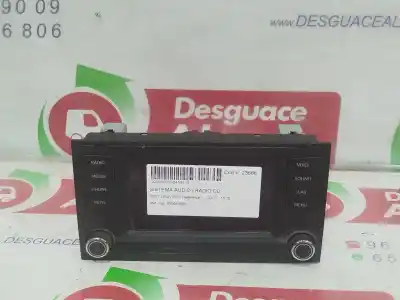 Second-hand car spare part audio system / radio cd for seat leon (5f1) 1.6 tdi oem iam references 5f0919603