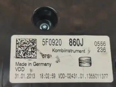 Peça sobressalente para automóvel em segunda mão quadrante por seat leon (5f1) 1.6 tdi referências oem iam 5f0920860j  