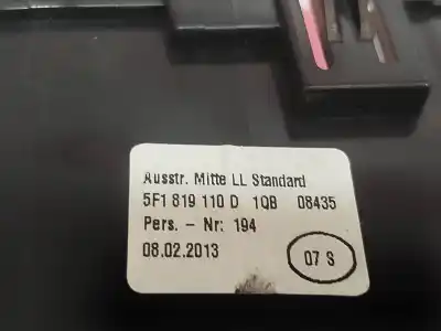 Second-hand car spare part air vent for seat leon (5f1) 1.6 tdi oem iam references 5f1819110d