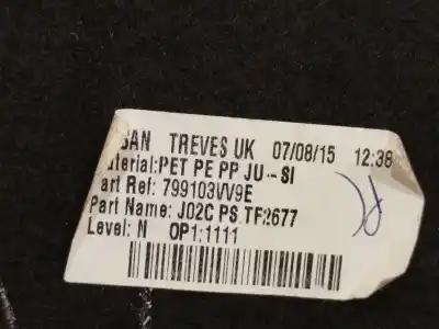 Second-hand car spare part parcel shelf for nissan note (e12) 1.5 dci oem iam references 799103vv9e  