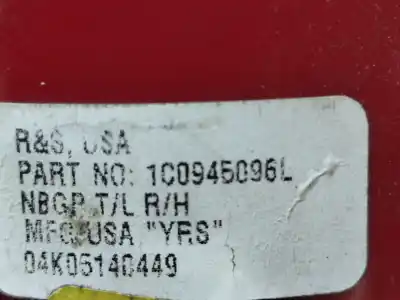 Автозапчастина б/у правий ліхтар для volkswagen new beetle (9c1, 1c1) 1.6 посилання на oem iam 1c0945096l  