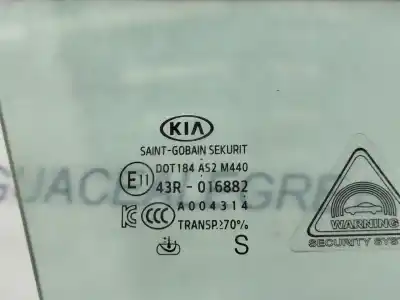 Second-hand car spare part front right glass window for kia niro concept plug-in hybrid oem iam references 43r016882